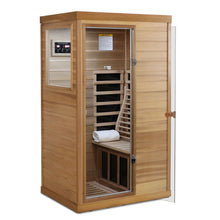 Load image into Gallery viewer, Hemlock Mini 1 Person Far Infrared Door Indoor Sauna Room
