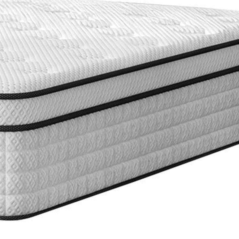 Gel Memory Foam Check Medium Hybrid Mattress - Full Double