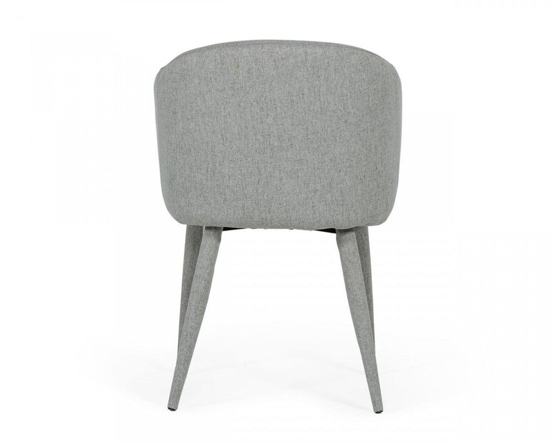 Fabric Wrapped Dining Chairs (Set of 2) - Gray