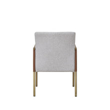 Load image into Gallery viewer, Upholstered In Fabric Dining Arm Chair - Light Gray
