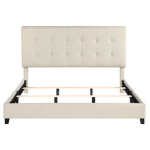 Load image into Gallery viewer, Bridgevine Home King Size Beige Tufted Upholstered Platform Bed
