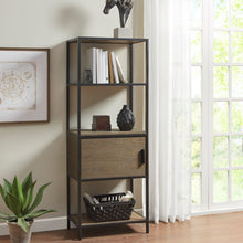 Load image into Gallery viewer, Darley - 3 Shelf Bookcase With Storage Cabinet - Gray
