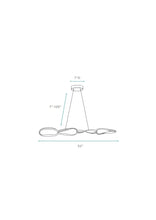 Load image into Gallery viewer, Unique Statement Four Light Metal LED Dimmable Chandelier - Gold / Silver
