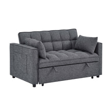 Load image into Gallery viewer, Sienna - Tufted Convertible Sleeper Sofa With Chaise - Gray
