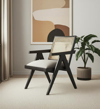 Load image into Gallery viewer, Solid Arm Chair - Gray / Black
