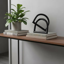 Load image into Gallery viewer, Modern Abstract Tabletop Sculpture (608706) - Black
