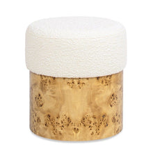 Load image into Gallery viewer, Nebula - Round Upholstered Ottoman - White
