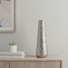 Load image into Gallery viewer, Carved Geometric Table Vase - Silver
