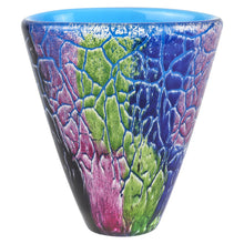 Load image into Gallery viewer, Murano Abstract Oval Table Vase - Blue / Green
