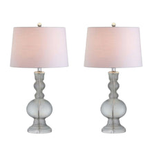 Load image into Gallery viewer, Novelty Table Lamps LED With Drum Shades (Set of 2) - Clear
