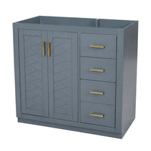 Load image into Gallery viewer, Retro Style Bathroom Vanity, 3 Drawers &amp; Soft Closing Doors
