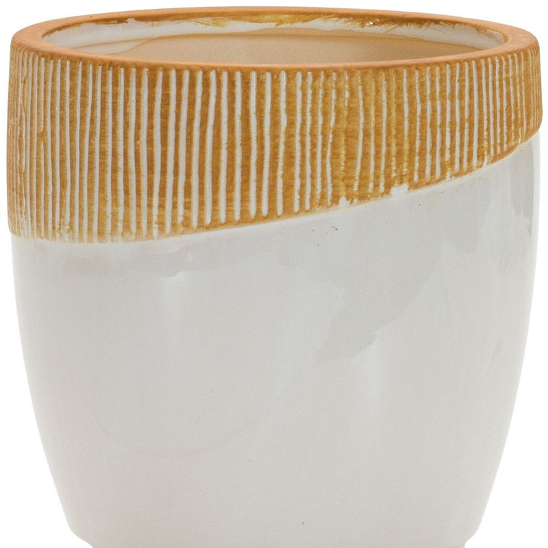 Round Pot Planter No additional pieces included - Brown / Terra Cotta