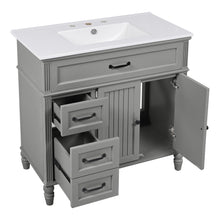 Load image into Gallery viewer, Bathroom Vanity With Sink, Freestanding Cabinet &amp; Drawers

