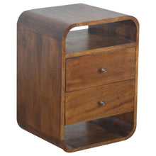 Load image into Gallery viewer, 22" Wood Two Drawer Nightstand - Chestnut
