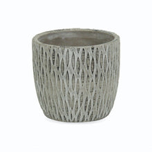 Load image into Gallery viewer, Geometric Round Pot Planter - Gray
