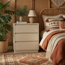 Load image into Gallery viewer, 3 Drawer Nightstand, Bedroom Side Table
