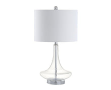 Load image into Gallery viewer, 26" Novelty Table Lamps With Drum Shades (Set of 2) - Clear
