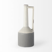 Load image into Gallery viewer, Tall Jug Vase - Gray / White
