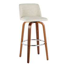Load image into Gallery viewer, Toriano - Contemporary, Fixed Height Barstool Swivel &amp; Round Footrest (Set of 2)
