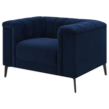 Load image into Gallery viewer, Darci - Accent Armchair With Seating And Tapered Legs - Blue
