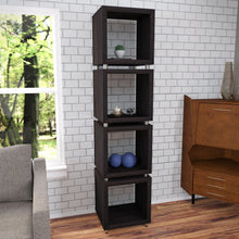 Load image into Gallery viewer, Four Tier Zig Zag Bookcase (490161) - Walnut
