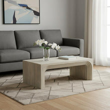 Load image into Gallery viewer, Solid Wood Double Pedestal Coffee Table - White
