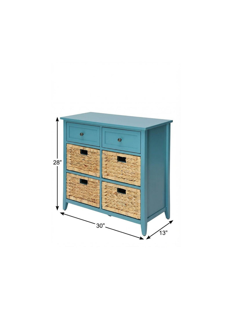 Pop Color Accent Chest With Storage - Blue