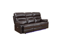 Load image into Gallery viewer, Faux Leather Usb Sofa With Black Legs - Gray
