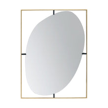 Load image into Gallery viewer, Poppy Mirror With Metal Frame Contemporary Design For Bathroom, Entryway Wall Decor
