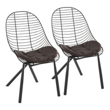 Load image into Gallery viewer, Wired - Contemporary Chair (Set of 2) - Black / Espresso
