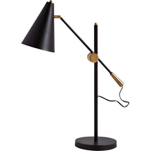 Load image into Gallery viewer, Metal Swing Arm With Black Cone Shade - Black
