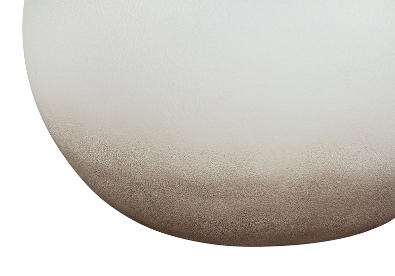 21" Ceramic Round Table Lamp With Drum Shade - Cream