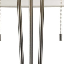 Load image into Gallery viewer, Stylish Triple Pole Metal Table Lamp - Brushed Steel
