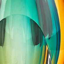 Load image into Gallery viewer, Abstract Murano Table Vase - Clear / Amber / Green
