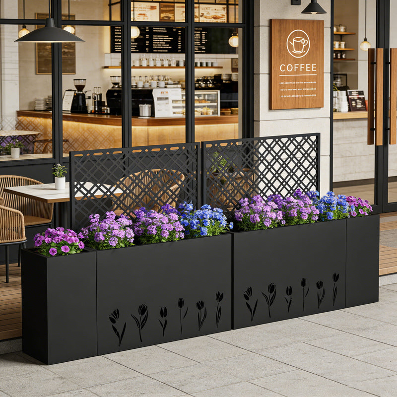Tall Planter Raised Garden Bed With Trellis