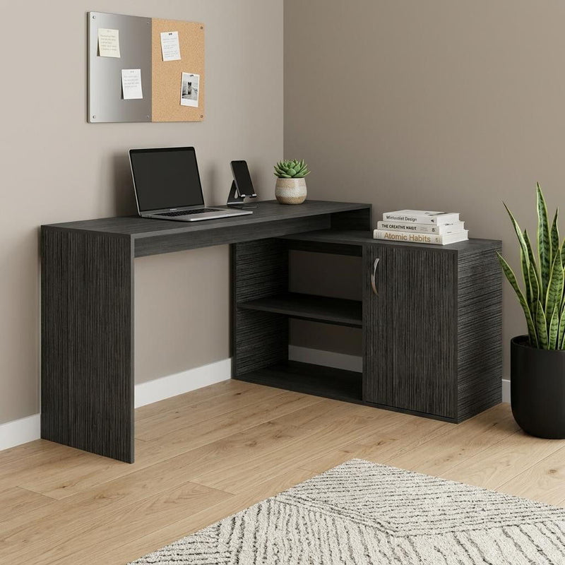 L Shape Computer Desk - Dark Gray