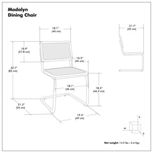 Load image into Gallery viewer, Madalyn - Dining Chair (Set of 2) - Brown
