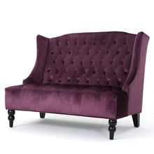 Load image into Gallery viewer, Nurturing - Upholstered Loveseat With Wing Back And Diamond Tufting
