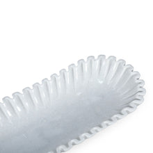 Load image into Gallery viewer, Marble Fluted Oblong Tray - White
