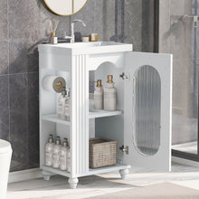 Load image into Gallery viewer, Modern Bathroom Vanity With Sink, Adjustable 2 Tier Shelf
