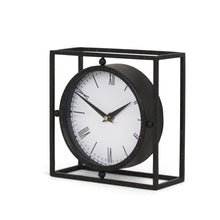 Load image into Gallery viewer, Table Clock - Black / Gold / White
