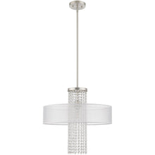 Load image into Gallery viewer, 28'' Dimmable Chandelier With Shades - Nickel

