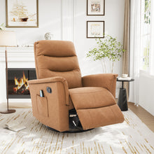 Load image into Gallery viewer, Manual Recliner Chair With 8 Point Massage And Swivel Function
