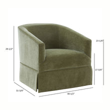 Load image into Gallery viewer, Elm - Skirted Swivel Chair
