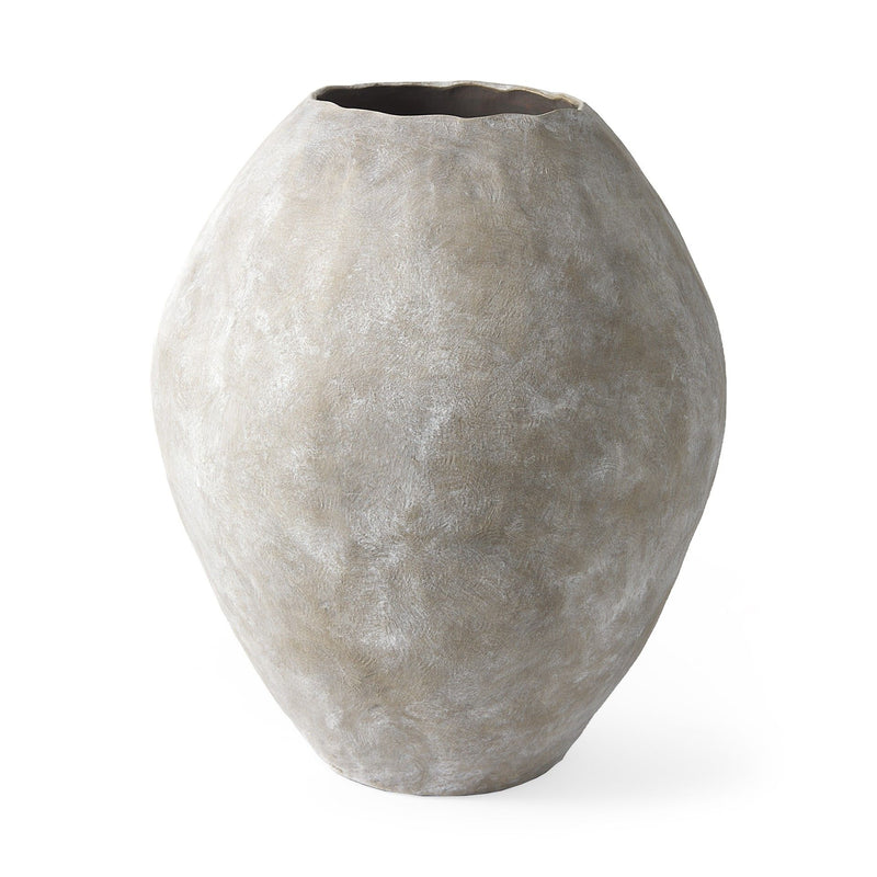 Cylinder Floor Vase (392191) - Tan