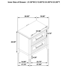 Load image into Gallery viewer, Avril - 2 Drawer Nightstand - White
