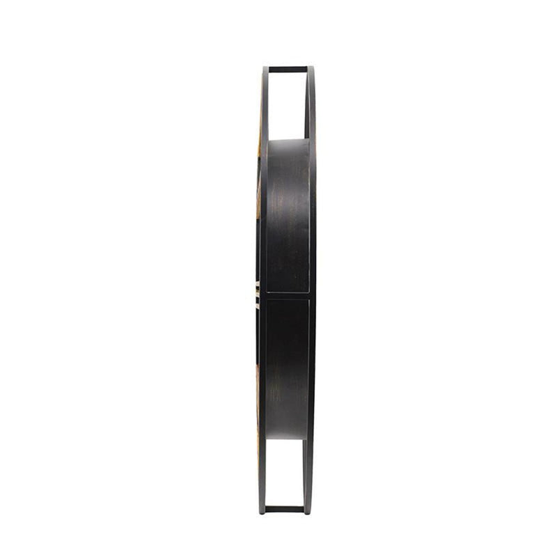 Circle Analog Exposed Gear Wall Clock (485980) - Copper