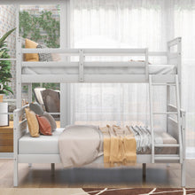 Load image into Gallery viewer, Twin over Full Bunk Bed with ladder, Safety Guardrail, Perfect for Bedroom, White(Old SKU: SM000118AAK-1)
