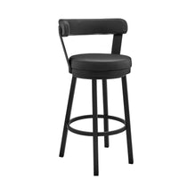 Load image into Gallery viewer, 36" Swivel Counter Height Bar Chair - Black
