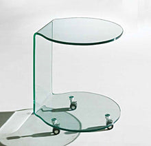 Load image into Gallery viewer, Glass Round End Table - Clear
